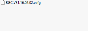 BGC ecfg files
